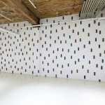 Migration (1 x 3), 2009, acrylic on wood,  covers 300 sq. ft. dimensions variable